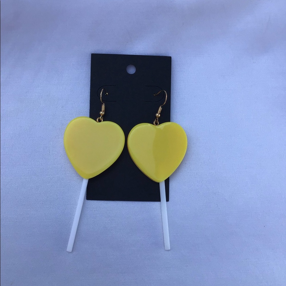 Lollipop heart earrings